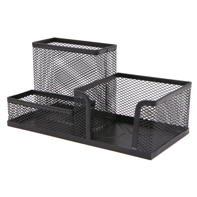 Apol Metal Wired Mesh Design Multifunctional Desk Organizer,Desk Tidy,Pen Holder,Card Case,Storage Box for Home Office Desktop Decration - Image 1